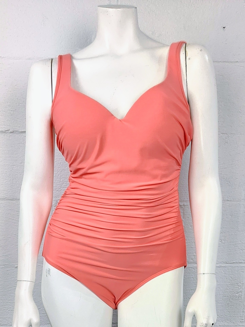 Miraclesuit Coral Ruched One-Piece Swimsuit